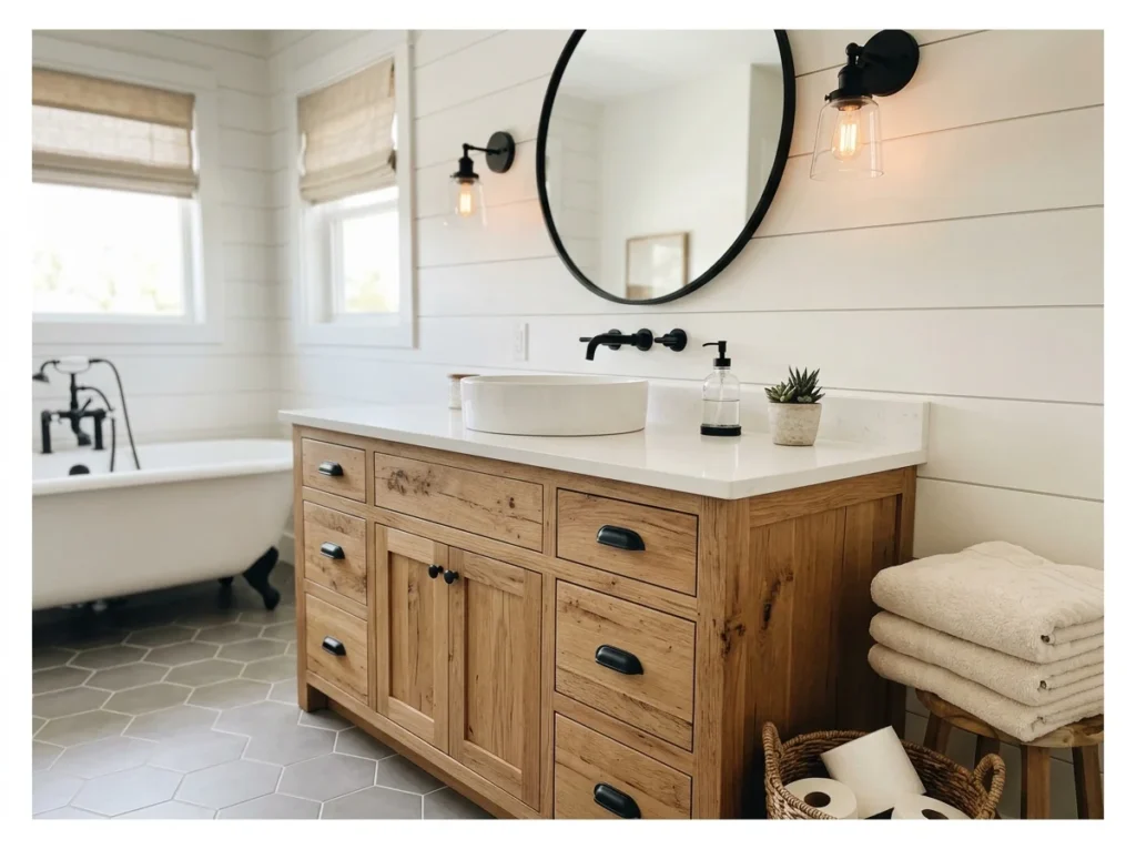 Natural Timber Vanity