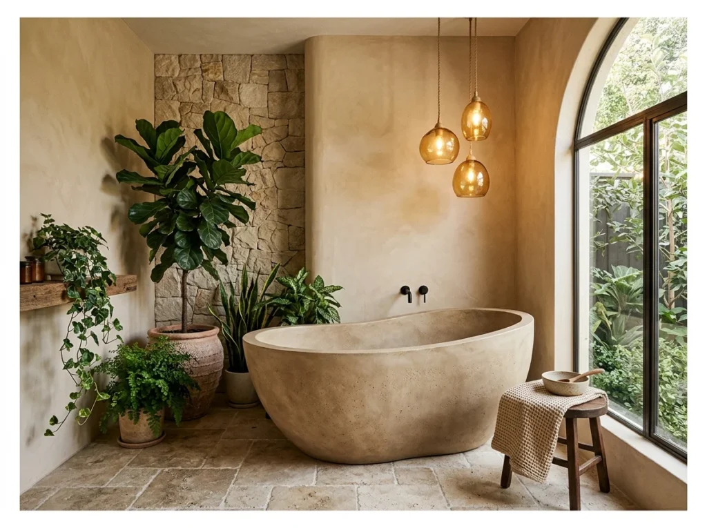 Organic Shape Freestanding Bath
