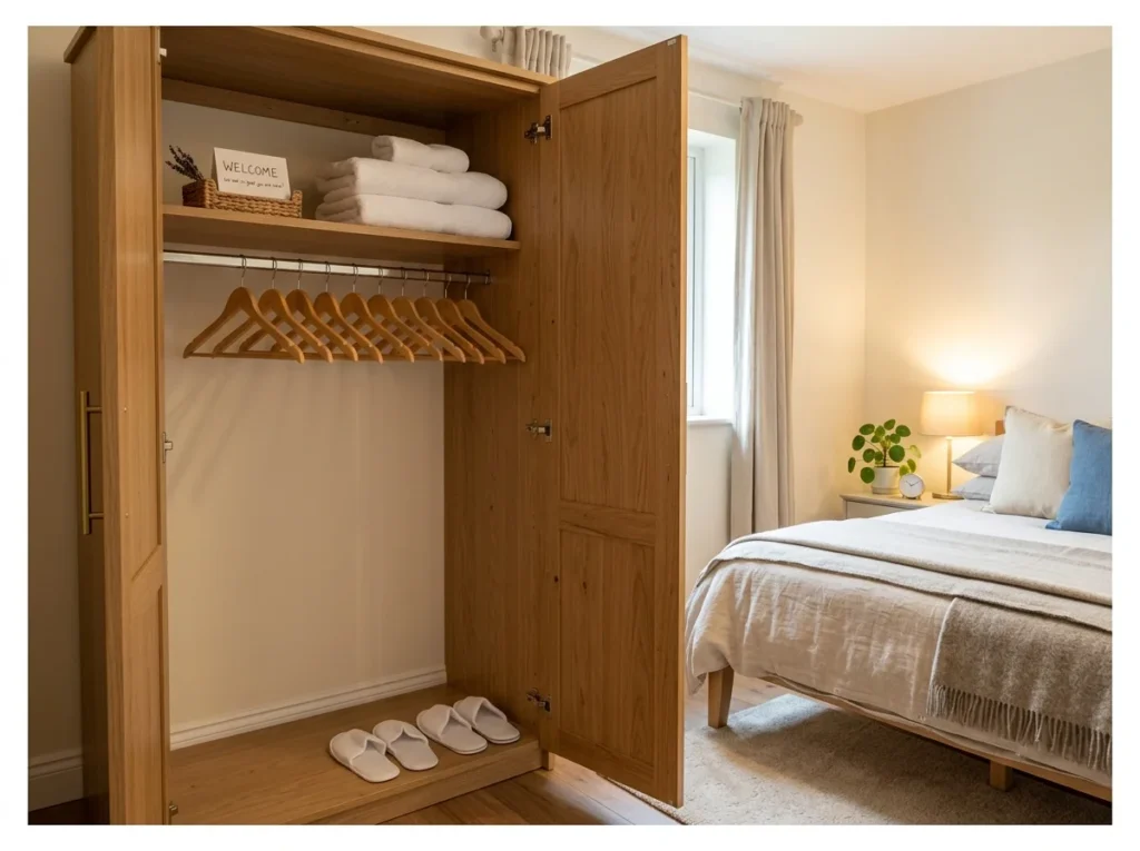 Clear Closet Space for Guest Clothes