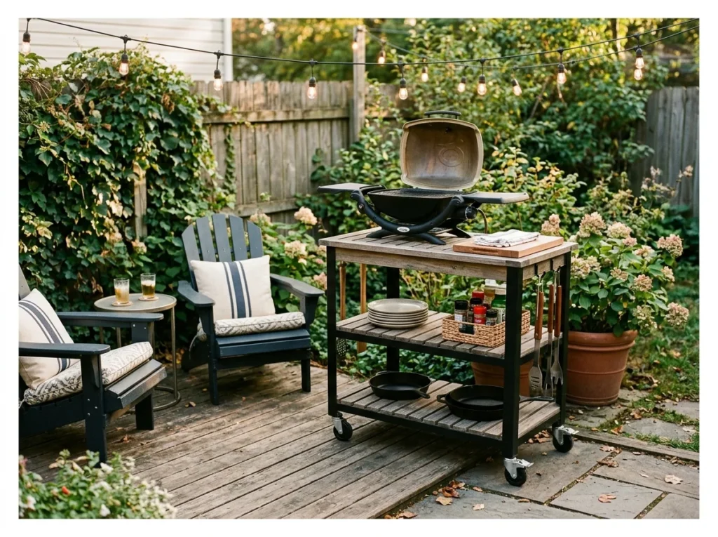 Small Outdoor Kitchen Cart