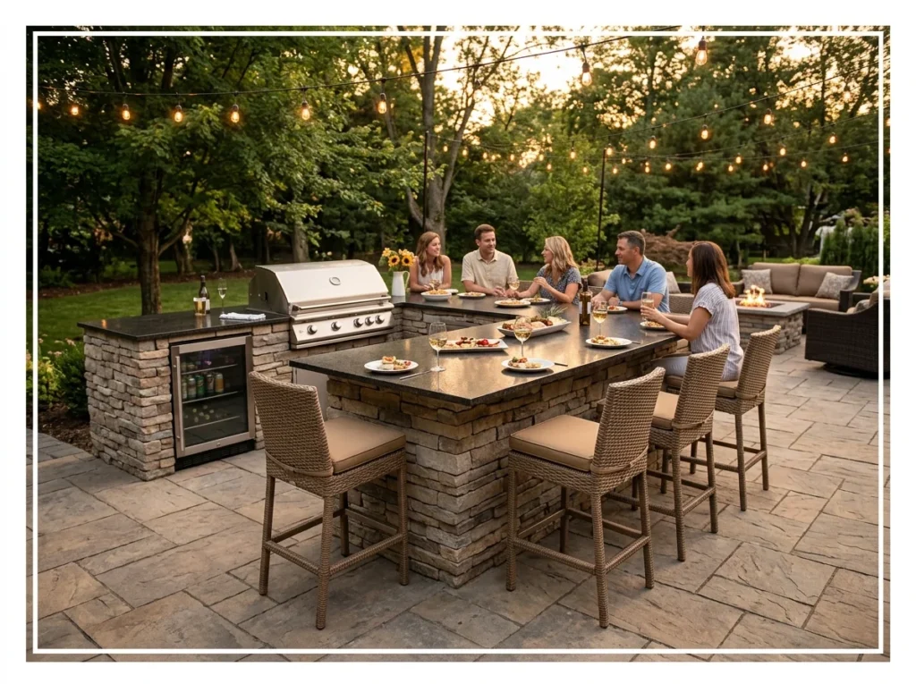 Island-Style Outdoor Kitchen