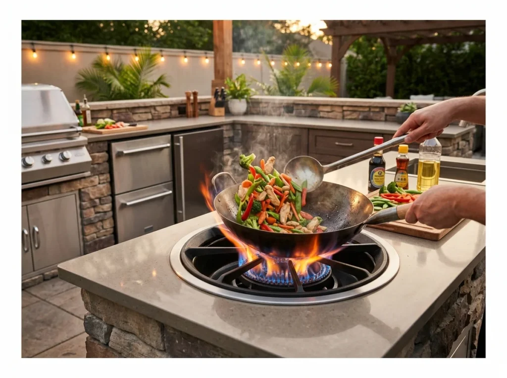Built-In Wok Burner