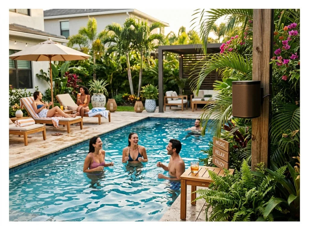 Outdoor Speakers for Poolside Music