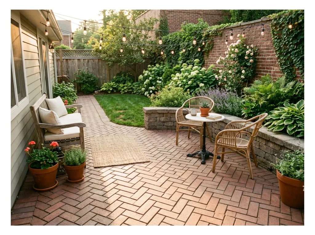 Herringbone or Diagonal Paver Pattern