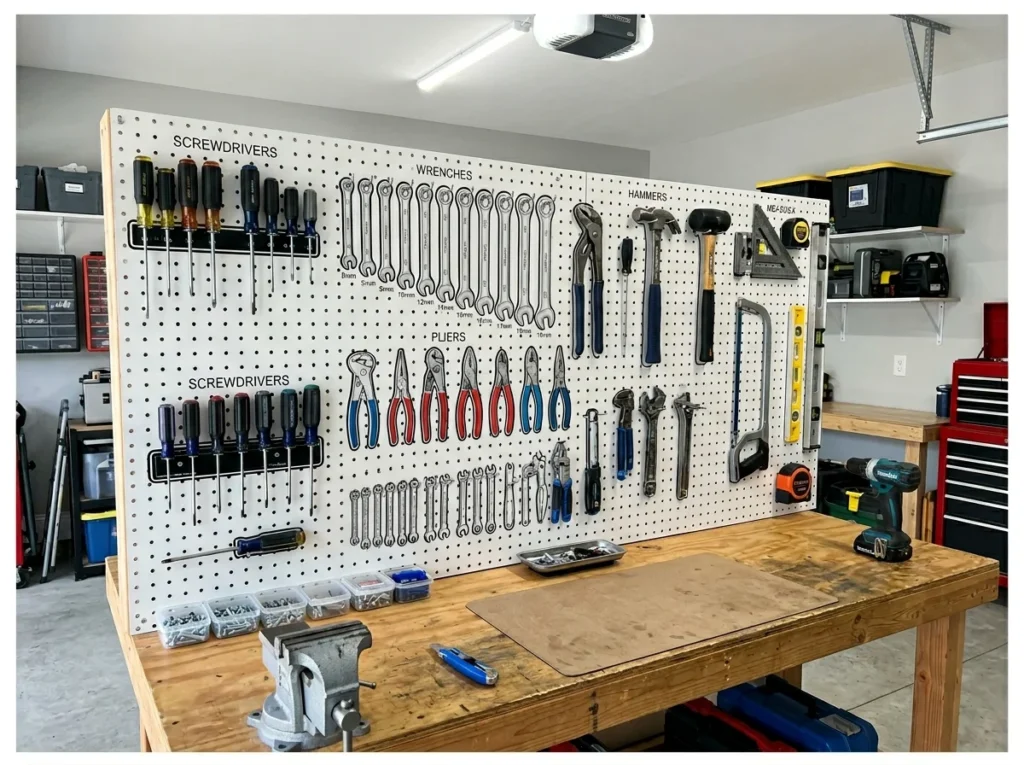 Pegboard Tool Organization