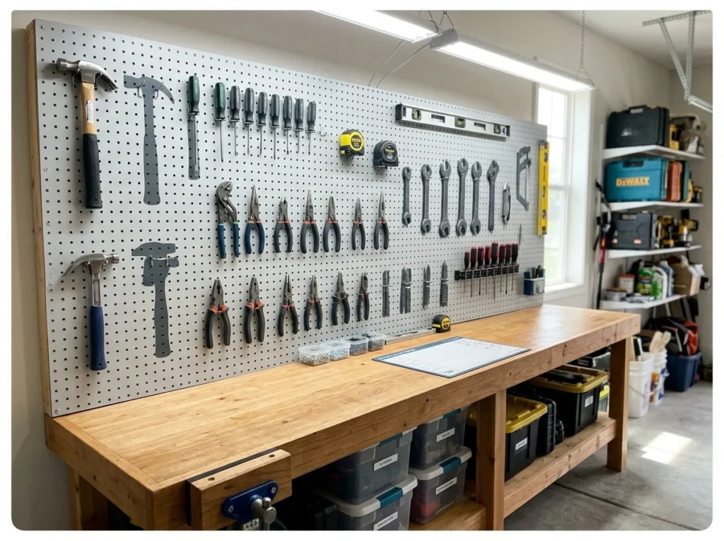 Pegboard Tool Wall