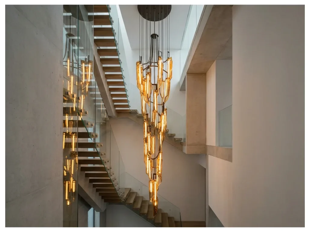 Pendant Light in the Stairwell Void