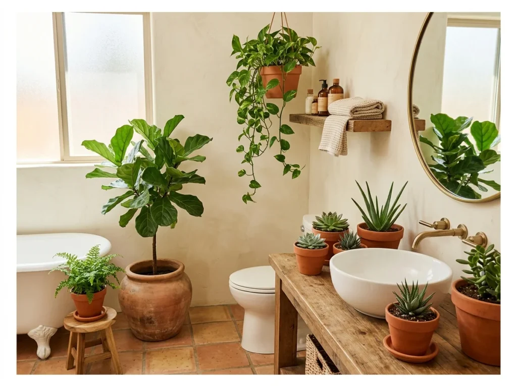 Plants in Terracotta Pots