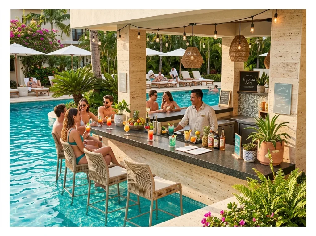 Built-In Pool Bar