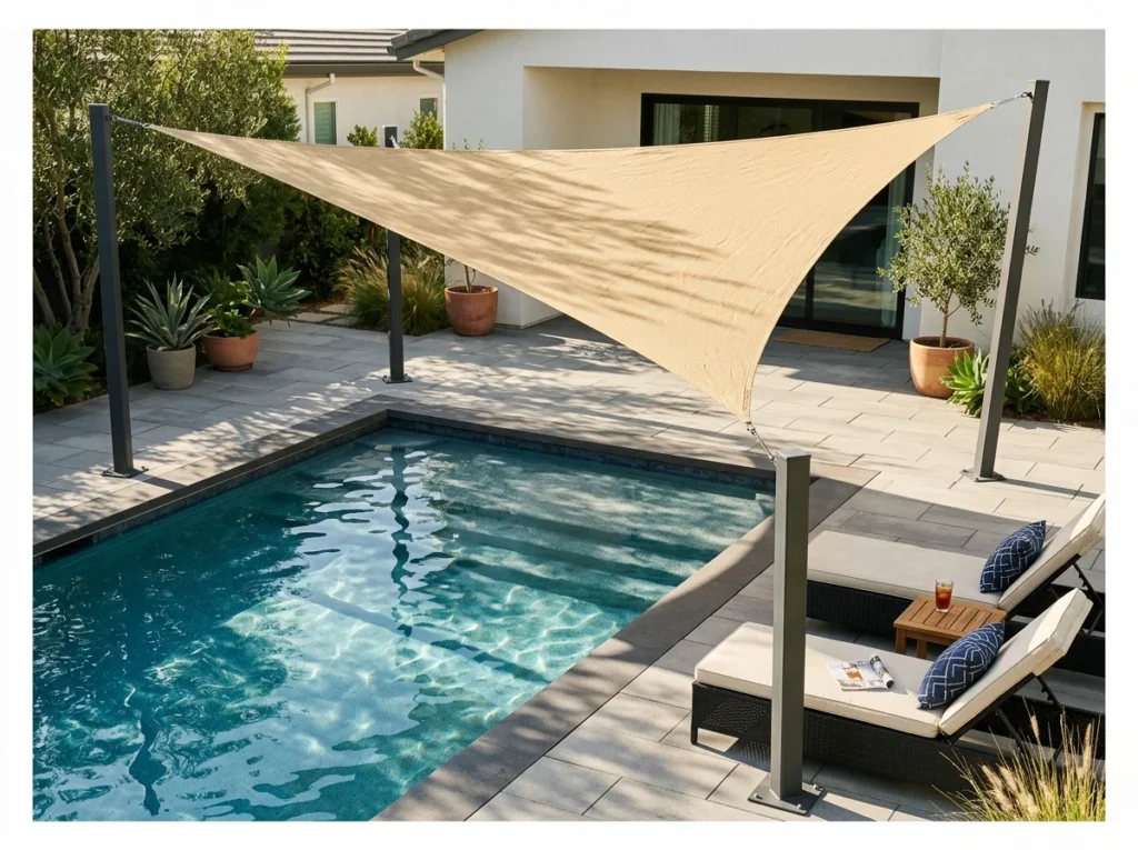 Pool Deck Shade Sail