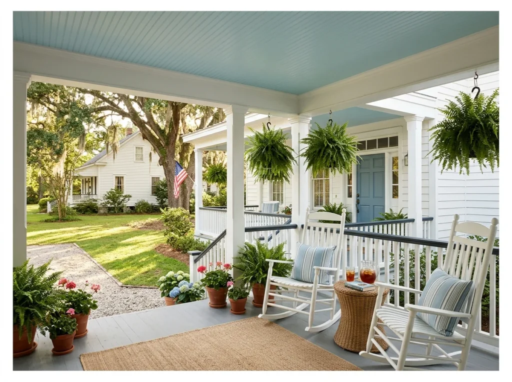 Porch Ceiling Color (Haint Blue)
