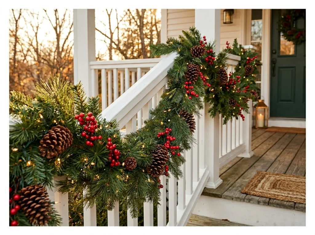 Porch Railing Garland