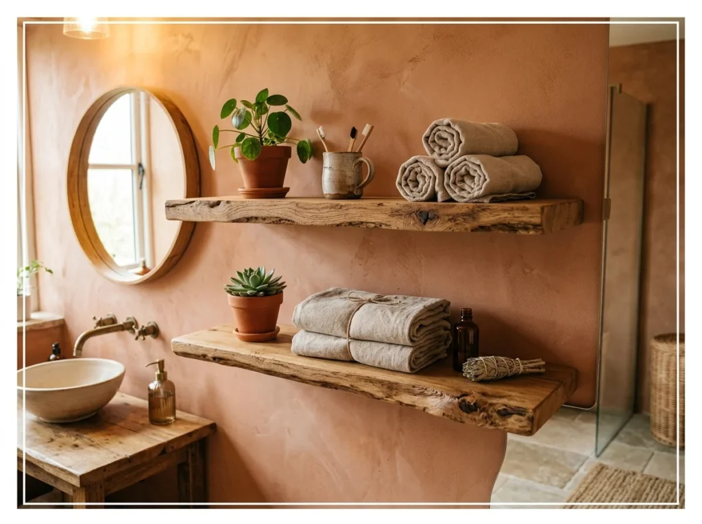 Raw Timber Shelving
