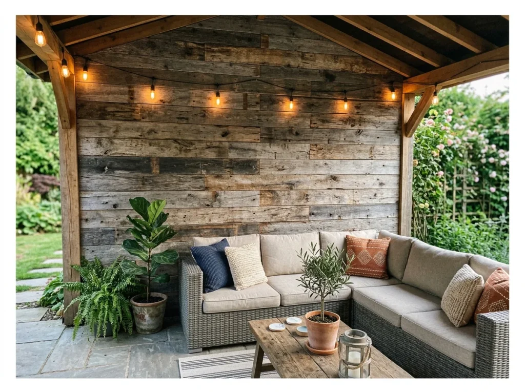 Reclaimed Wood Feature Wall