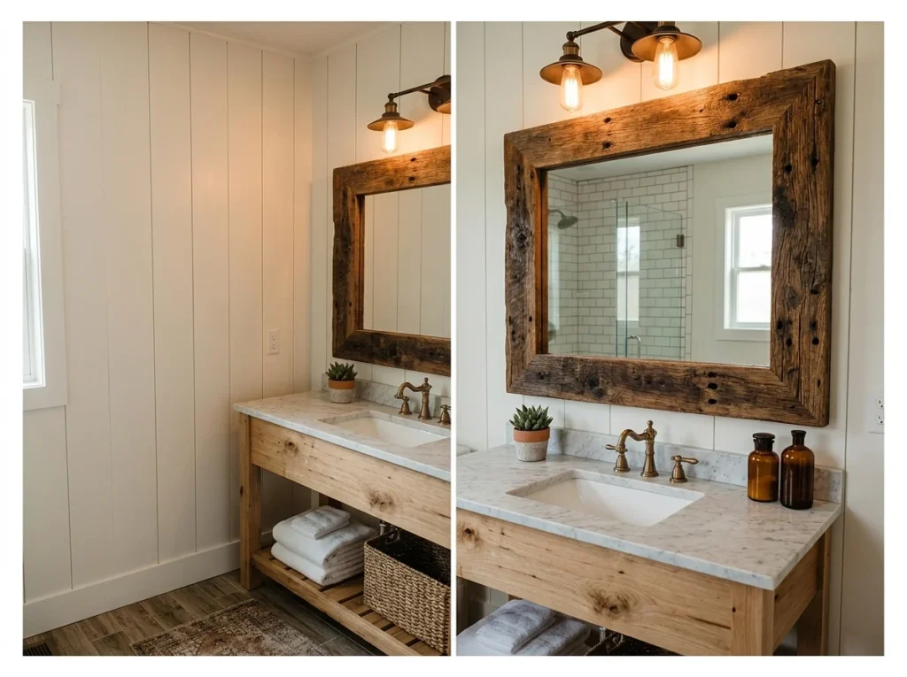 Reclaimed Wood Mirror Frame