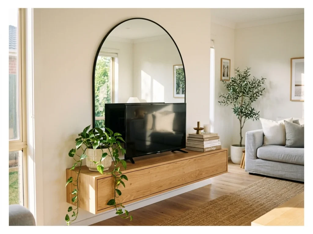 Mirror Above the TV Stand