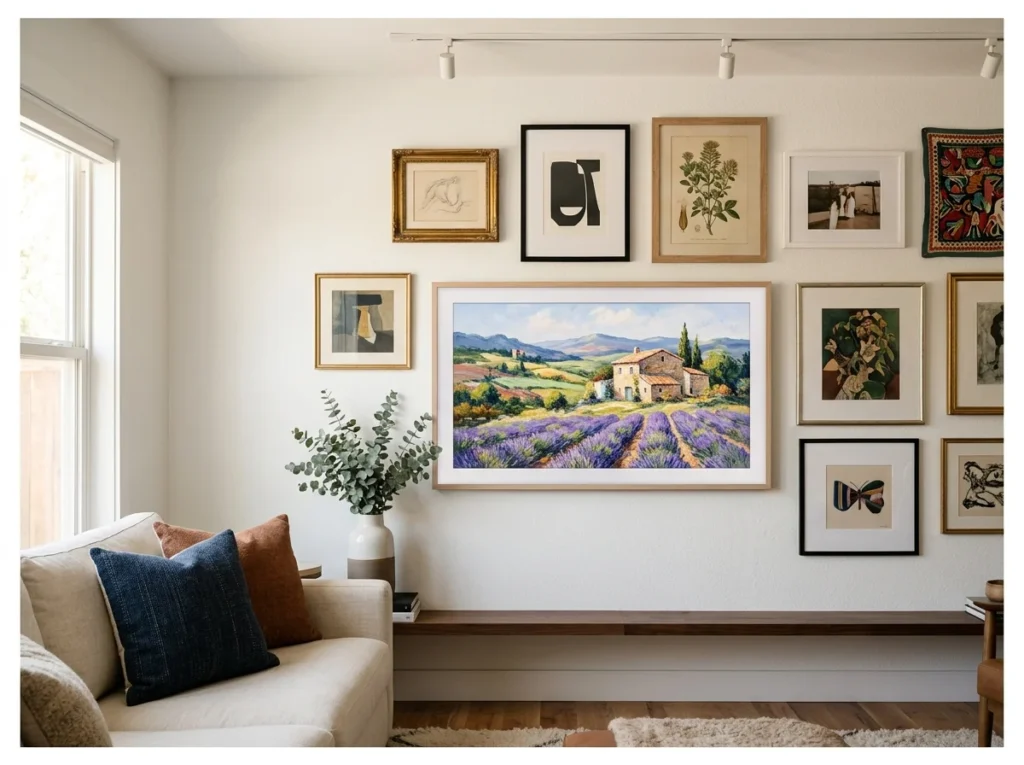 Framed TV as Artwork