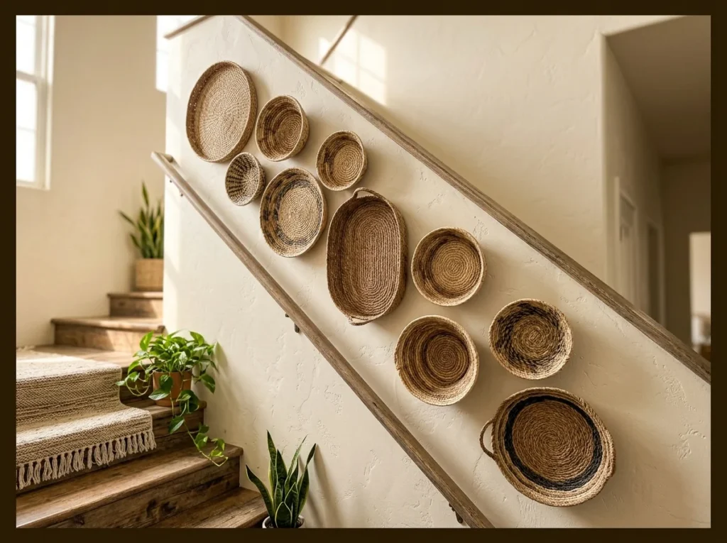 Woven Seagrass Basket Display