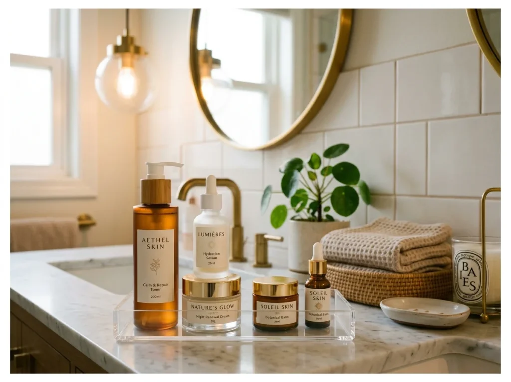 Aesthetic Skincare Display