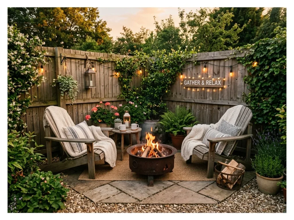 Corner Fire Pit