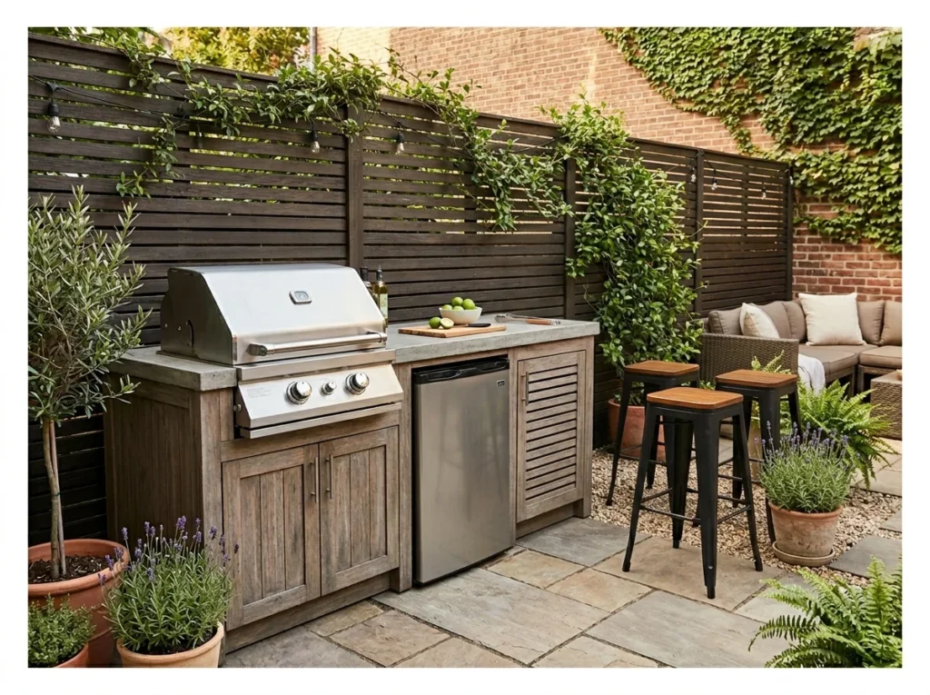 Small Outdoor Kitchen for Compact Yards