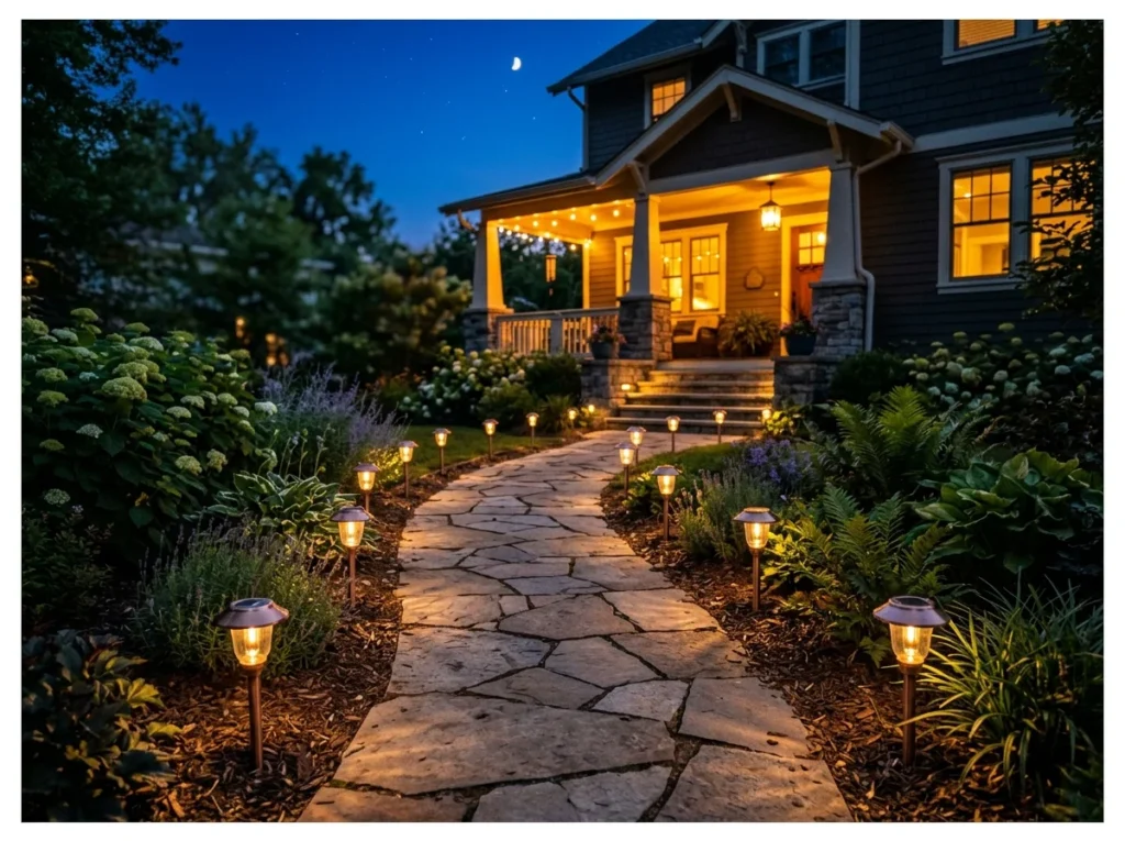 Solar Path Lights to the Steps
