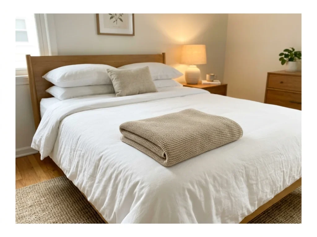 Spare Blanket at the Foot of the Bed