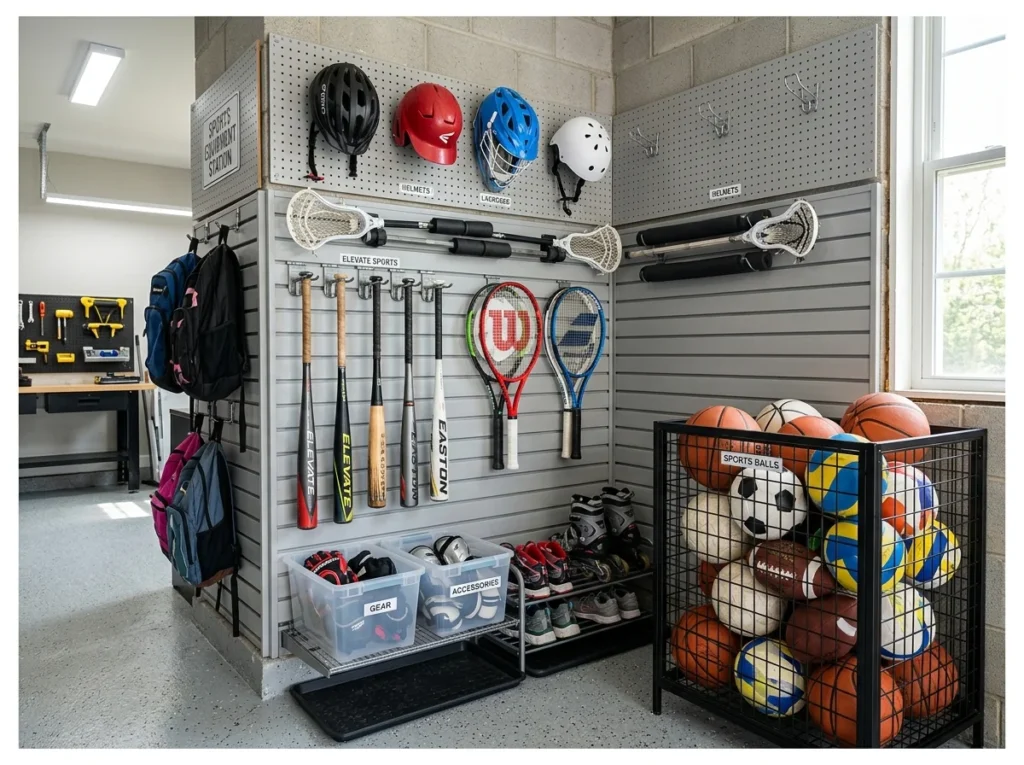 Sports Equipment Storage Station