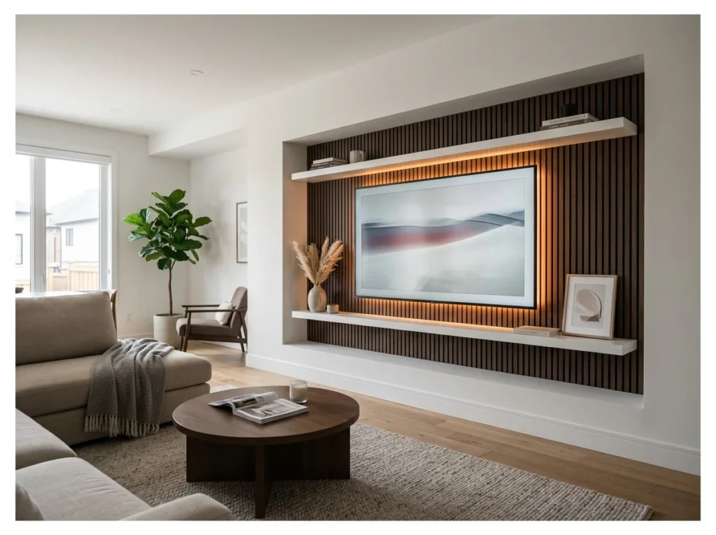Recessed TV Alcove