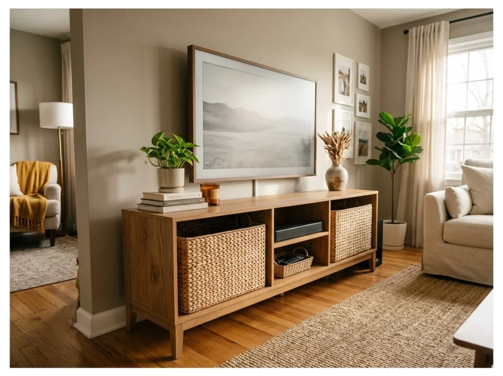 Woven Baskets for Hidden Storage