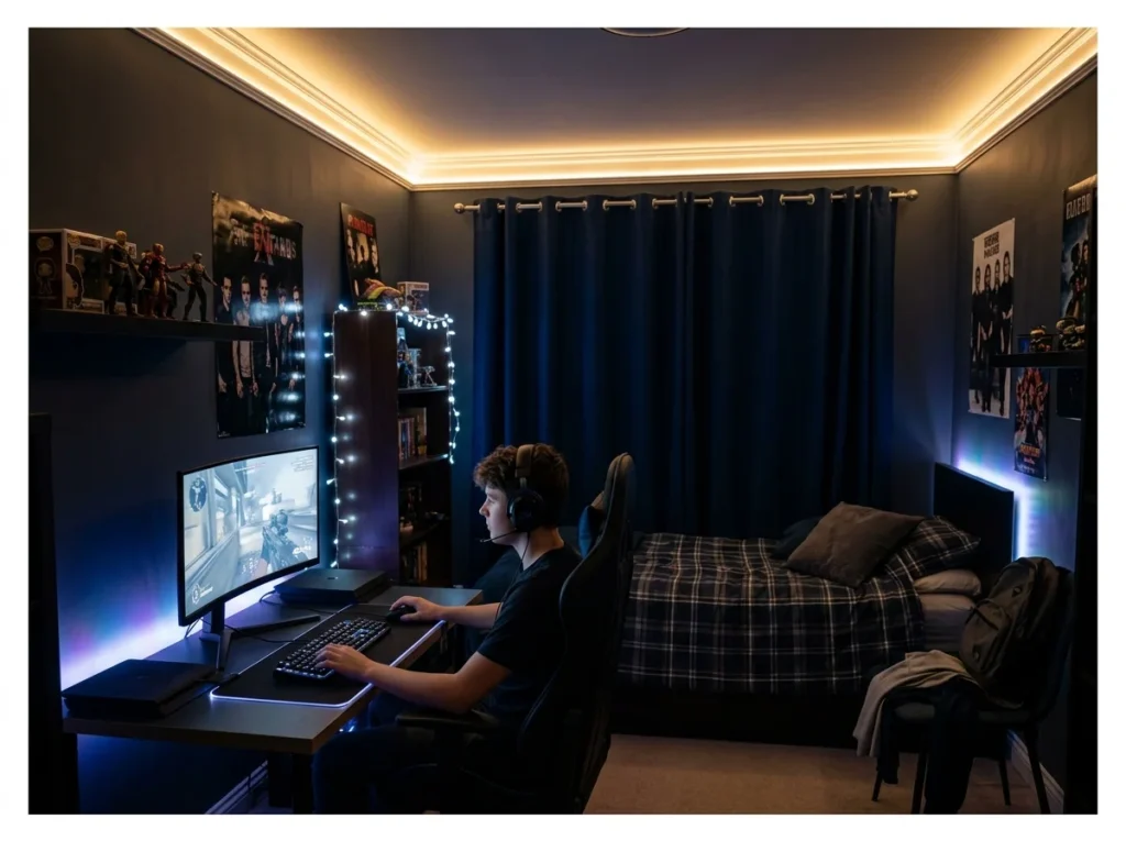 Blackout Curtains with LED Lighting