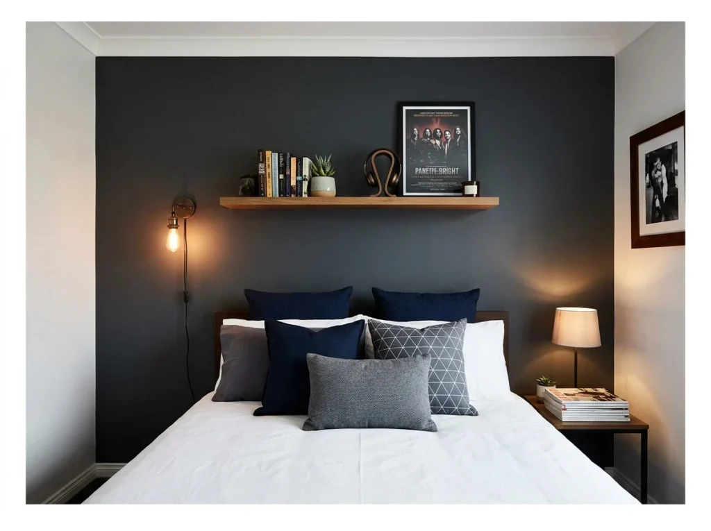 Dark Accent Wall in Charcoal or Navy