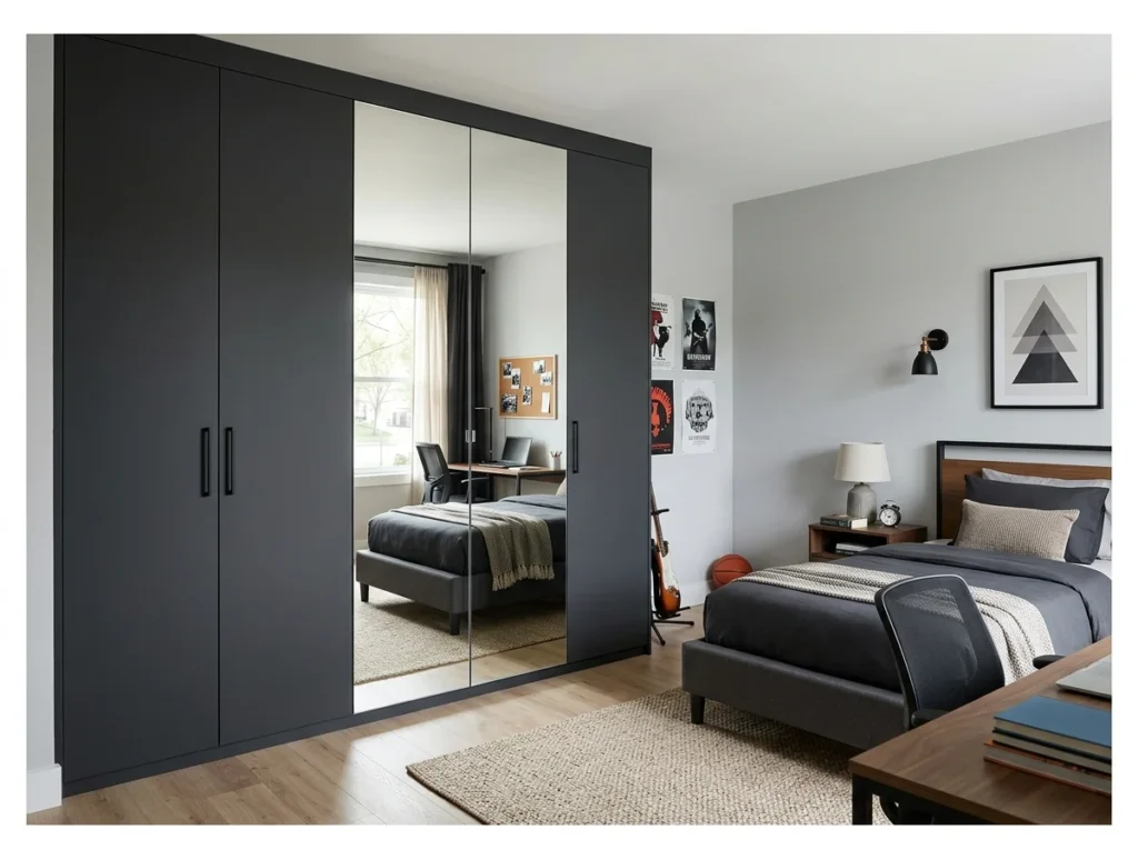 Built-In Wardrobe with Full Mirror