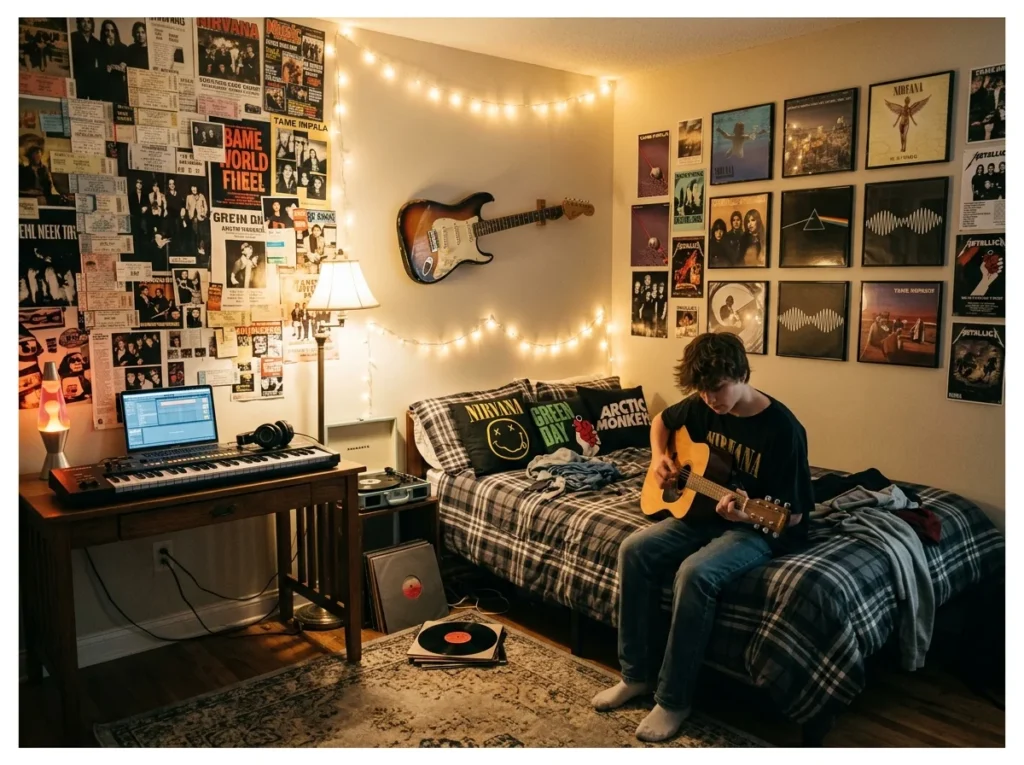 Music-Themed Bedroom