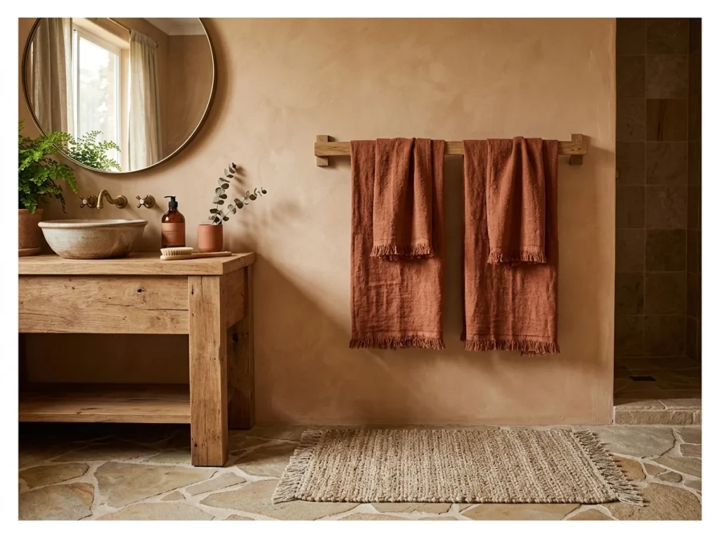 Terracotta and Linen Textiles