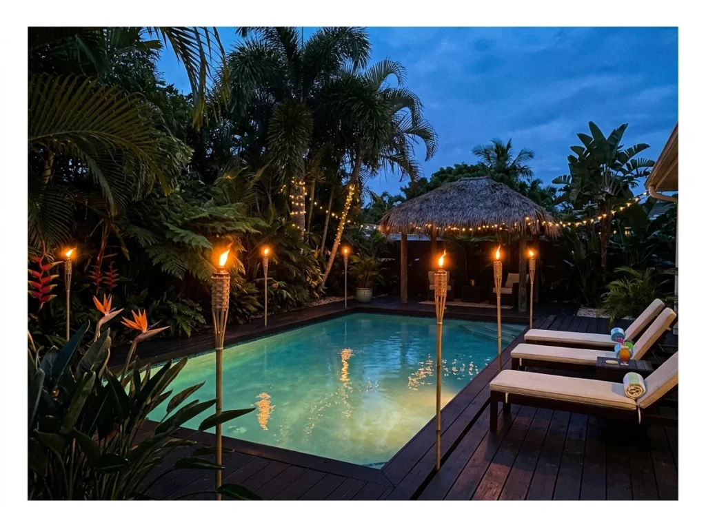Tiki Torches for Tropical Ambiance