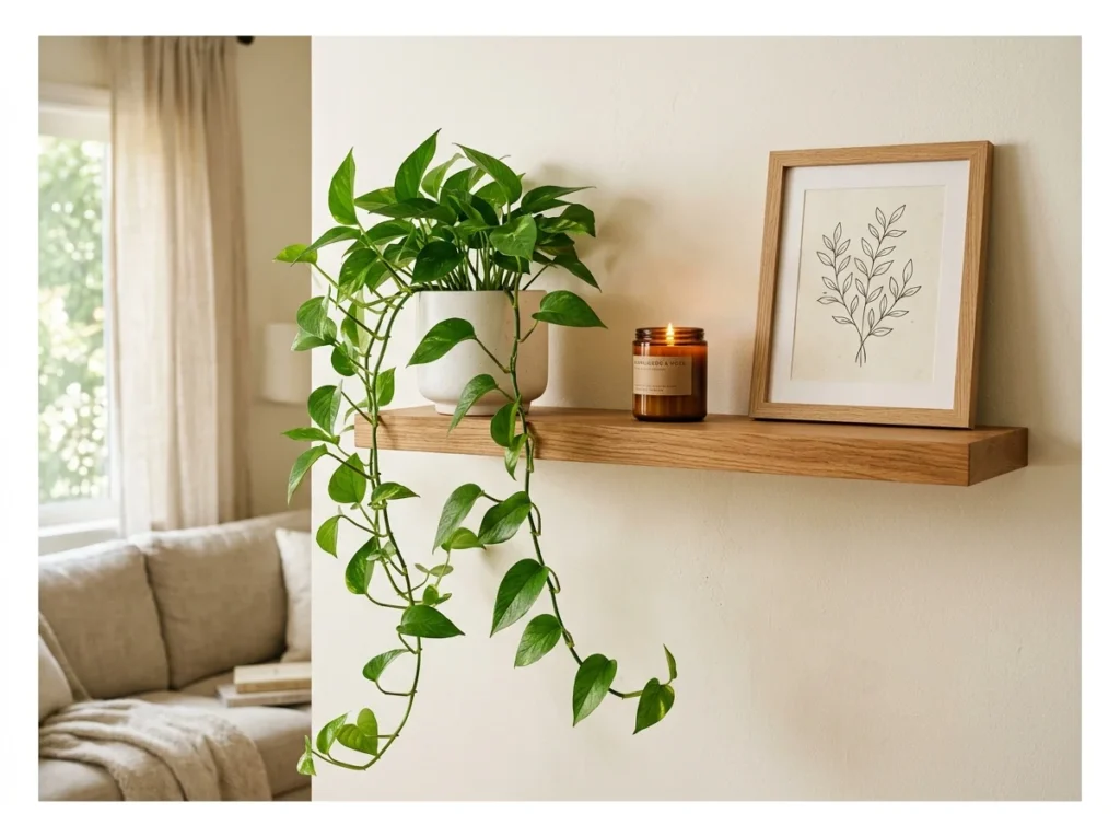 Trailing Plant with Framed Art