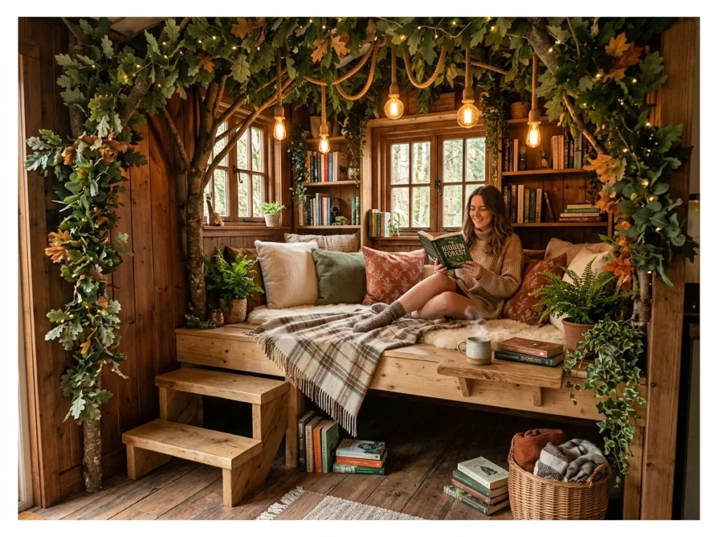 Tree House Inspired Reading Nook