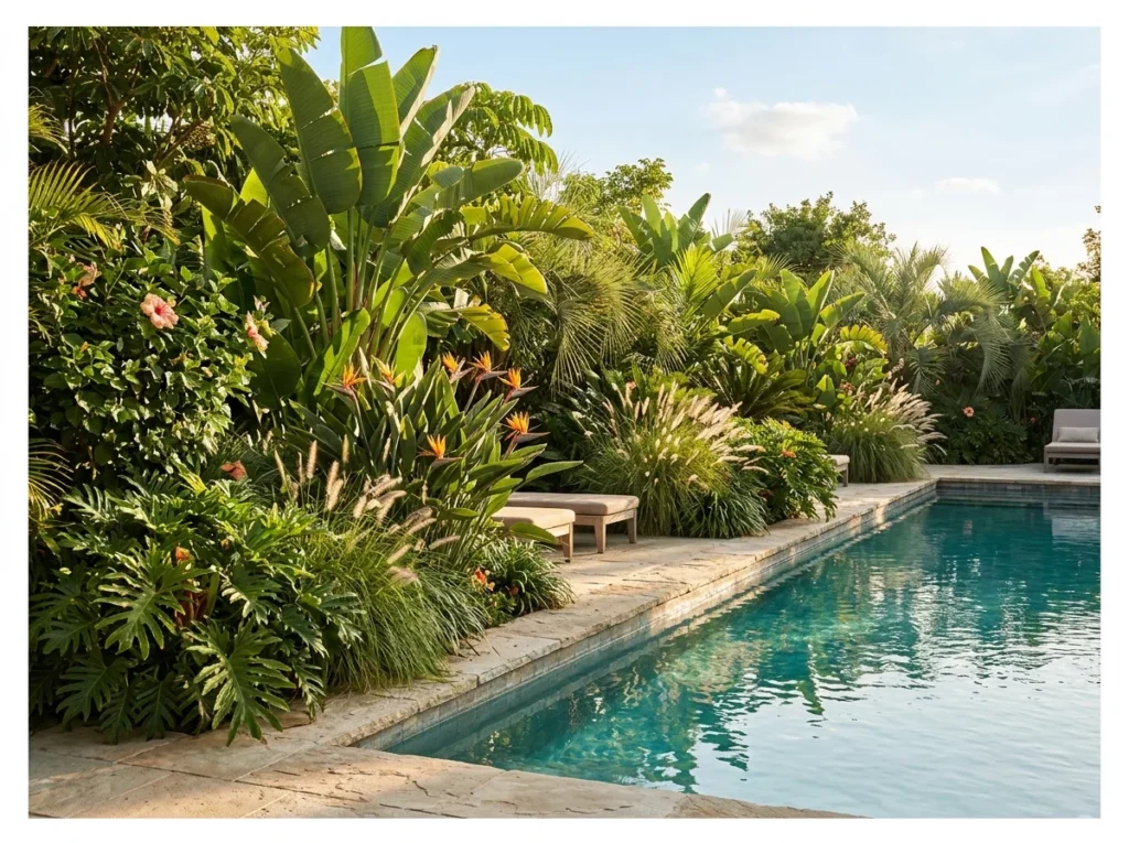 Tropical Plant Border