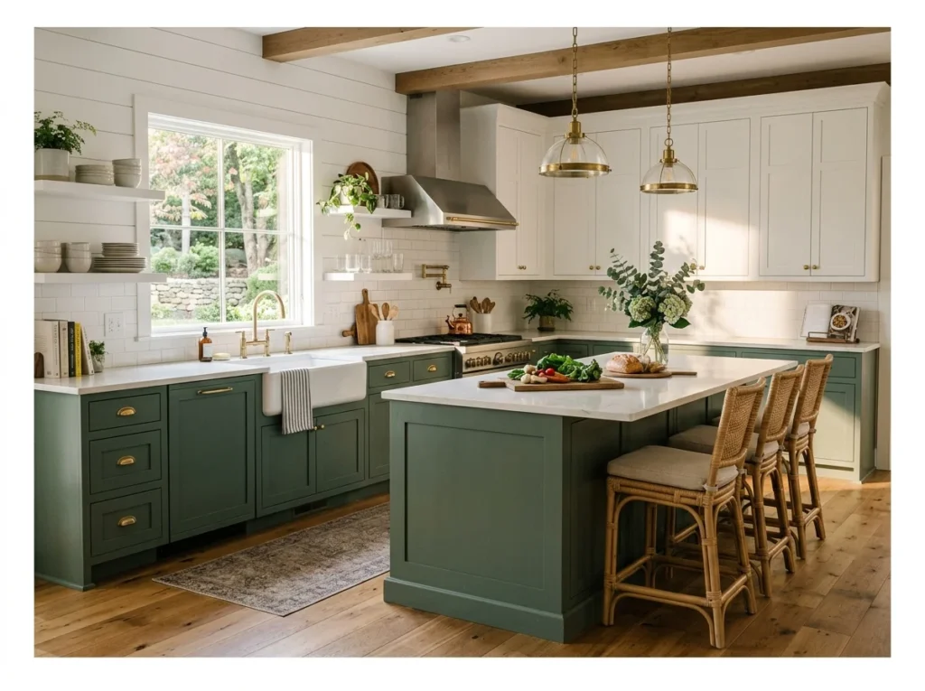 Two-Tone Farmhouse Kitchen