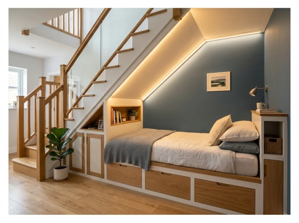 Under-Stair Bedroom Solution