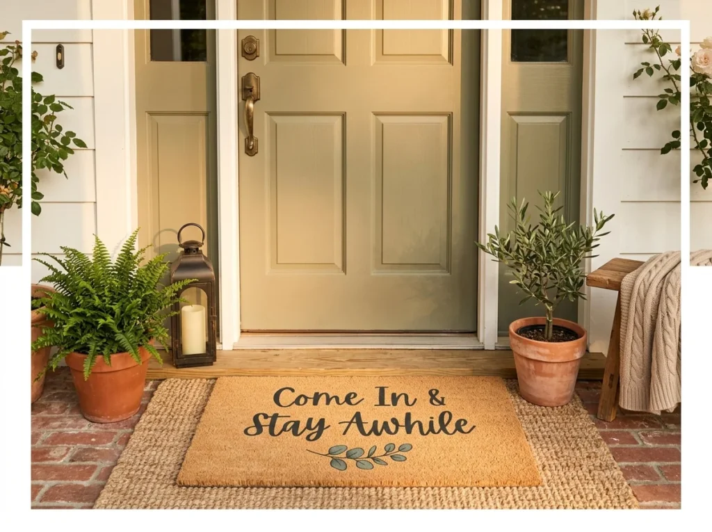 Welcome Mat with Personality