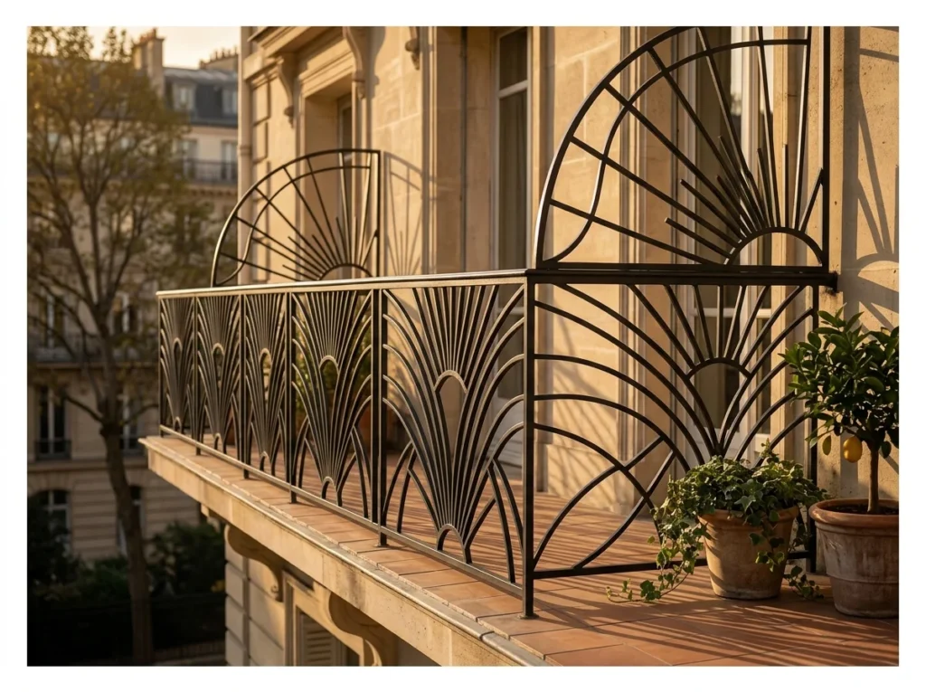 Art Deco Inspired Wrought Iron
