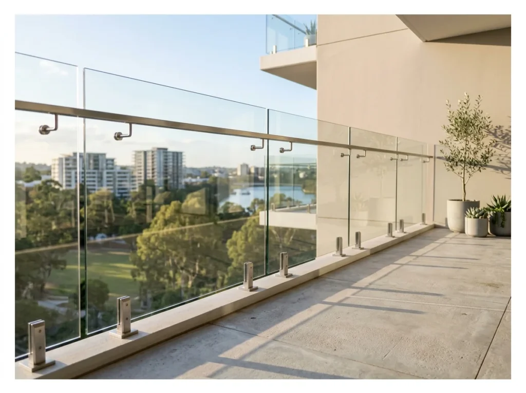 Minimalist Glass and Steel Combination