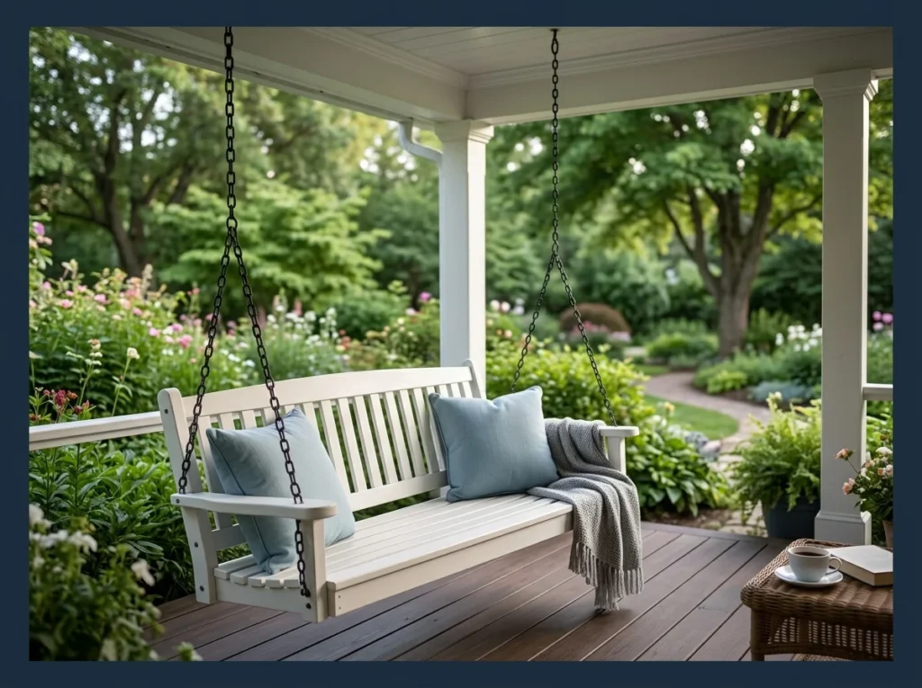 Swing Seat on a Covered Porch