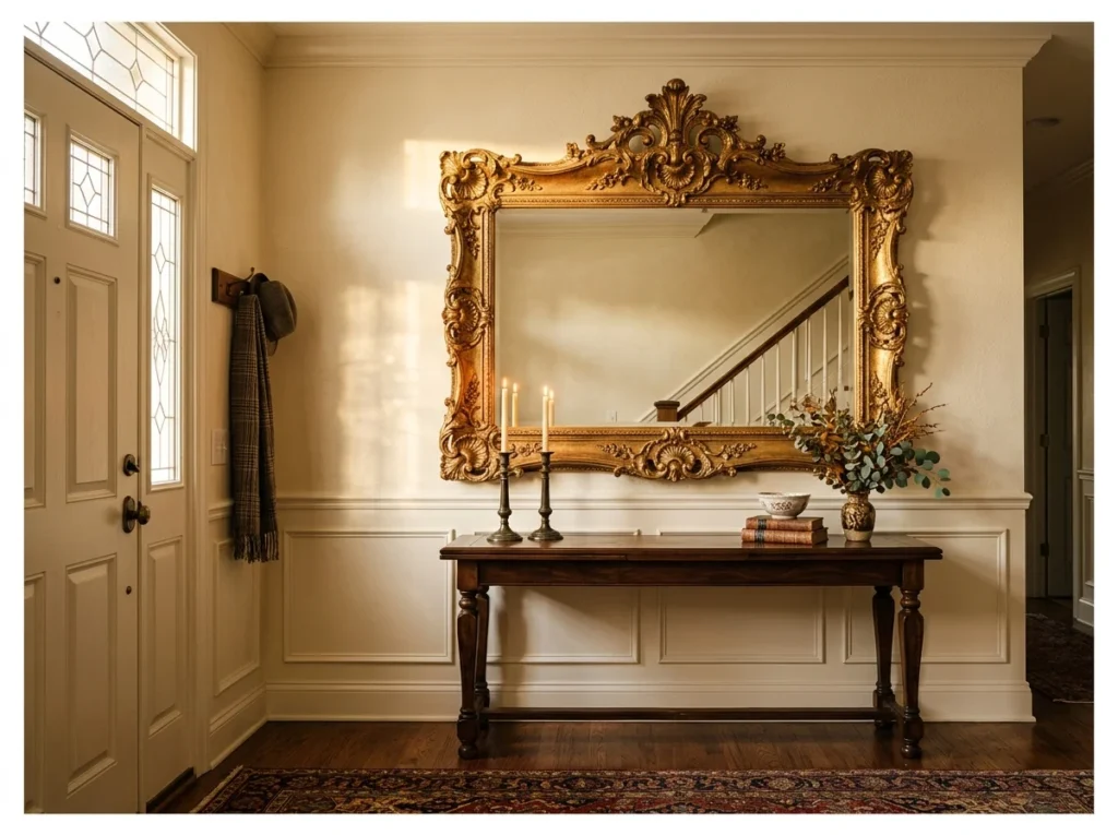 Antique Gold Ornate Mirror