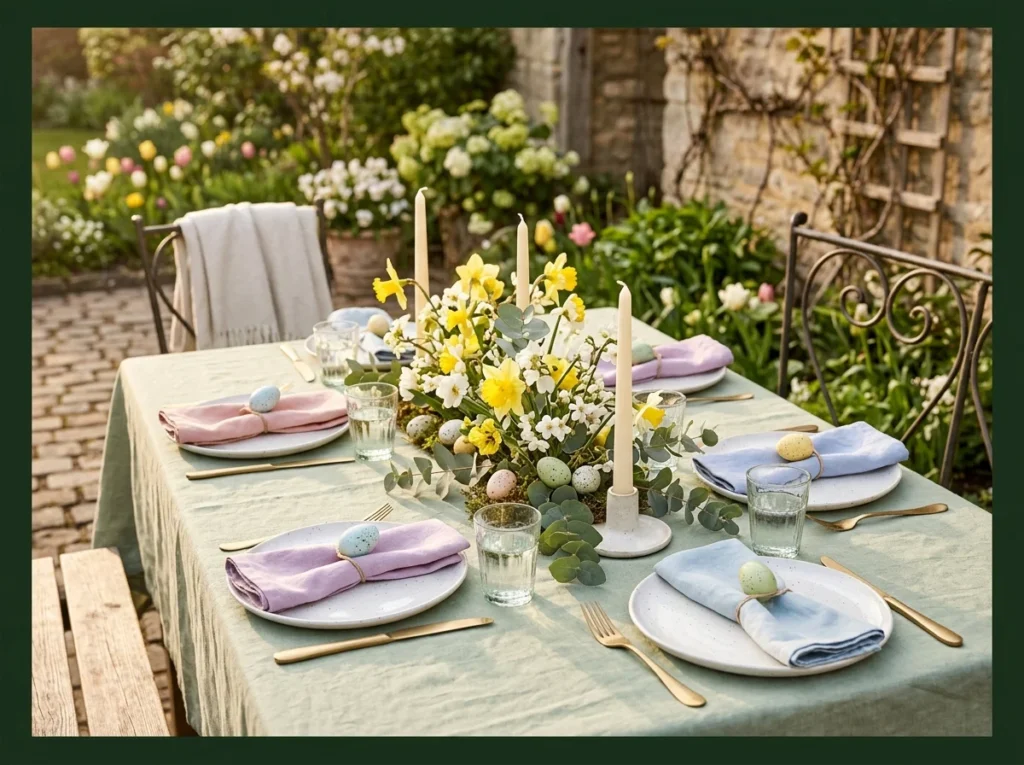 Outdoor Spring Table Setting