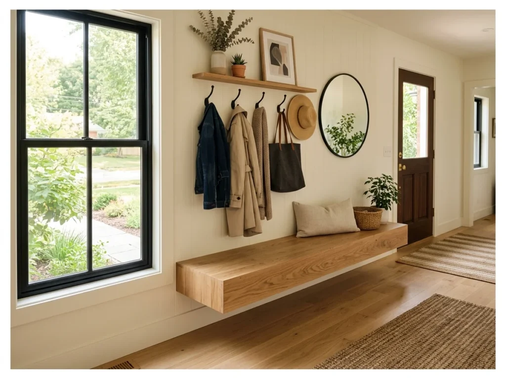 Floating Wall-Mounted Bench