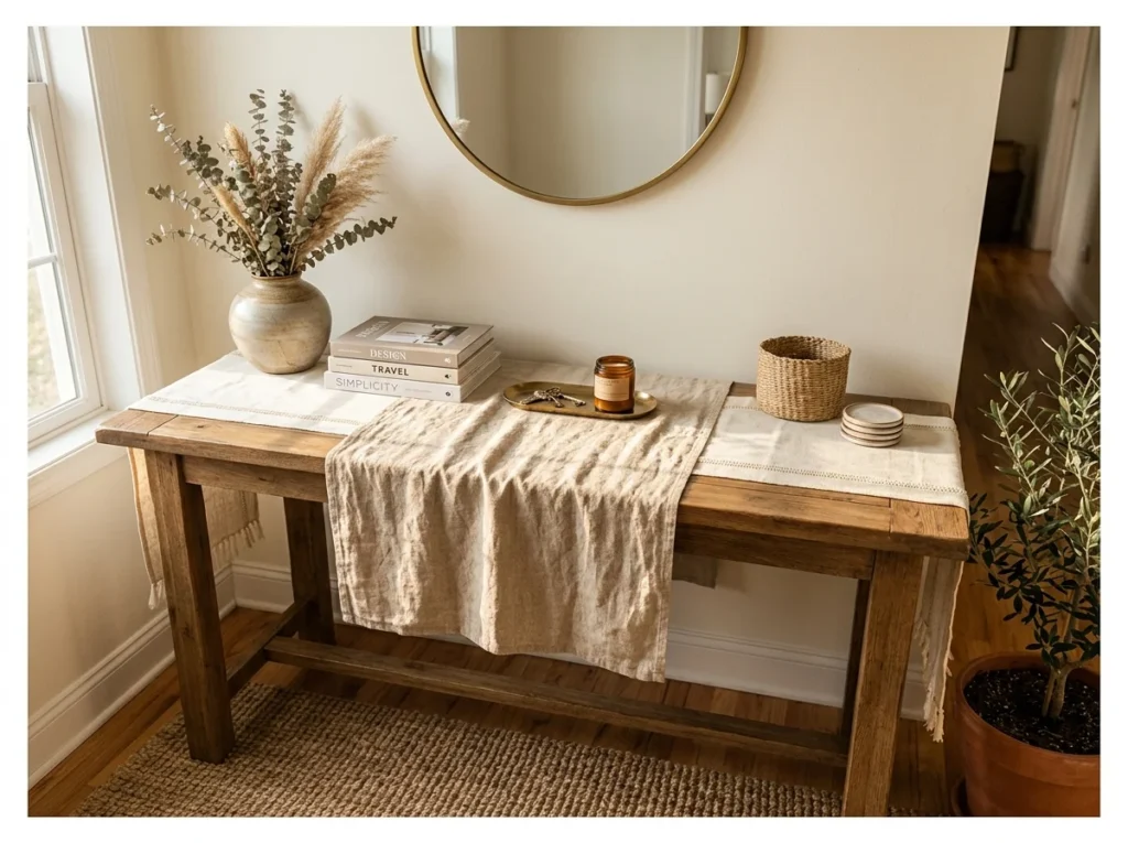 Layered Linen Runner