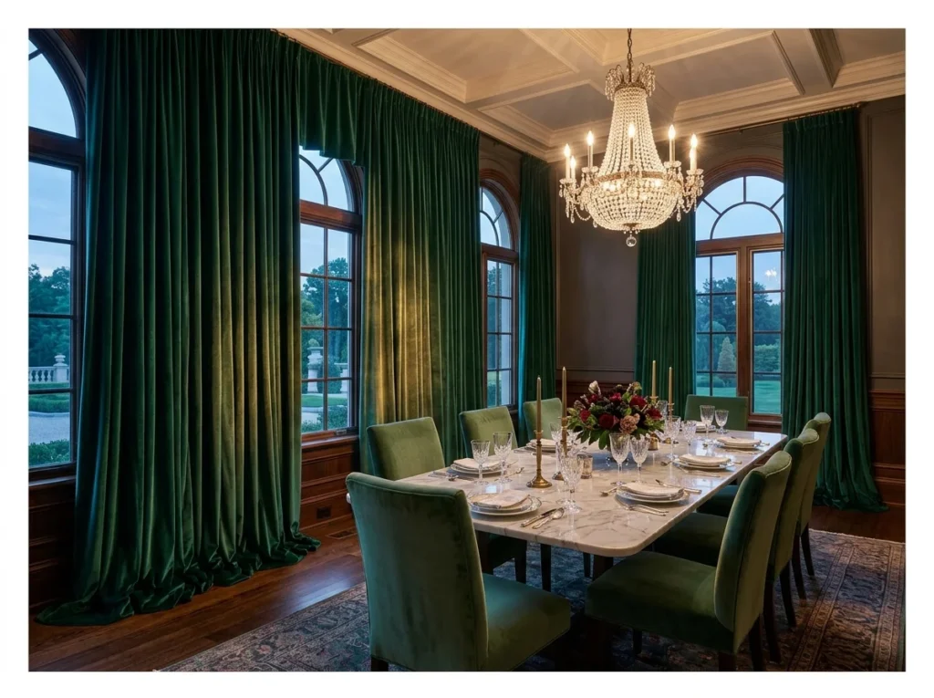 Dramatic Floor-to-Ceiling Curtains